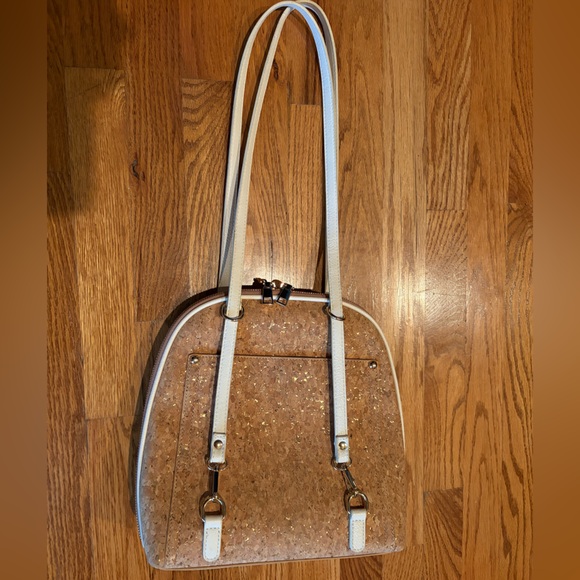 Miztique Daisy Cork Convertible
Backpack Purse Natural Tan & White Color main image 4